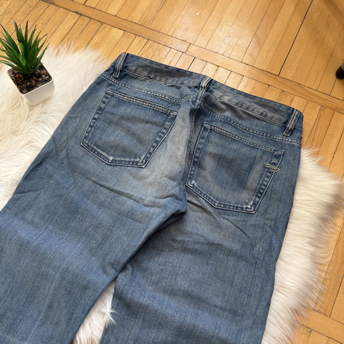 Diesel 📌 Crazy Diesel Flared Bootcut Vintage Y2K Washed Blue Denim Size US 34 / EU 50 - 13 Thumbnail