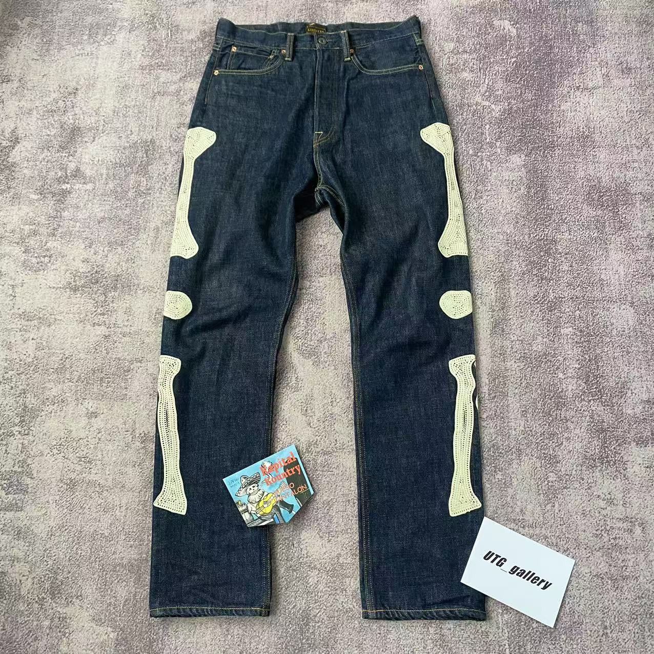 Pre-owned Kapital X Kapital Kountry Kapital Bone Denim Jeans