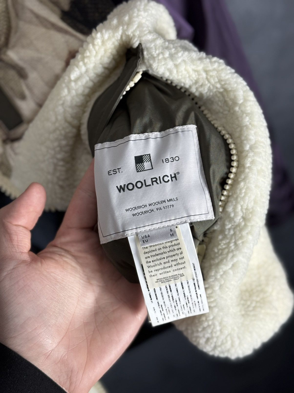 Woolrich Woolen Mills Woolrich Woolen Mils Camouflag Puffer Faux Fur Sherpa Jacket Size US M / EU 48-50 / 2 - 14 Thumbnail