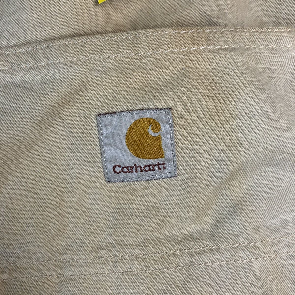 Carhartt Carhatt faded White dirty worker painter cargo Pants #A2588 Size US 33 - 8 Thumbnail
