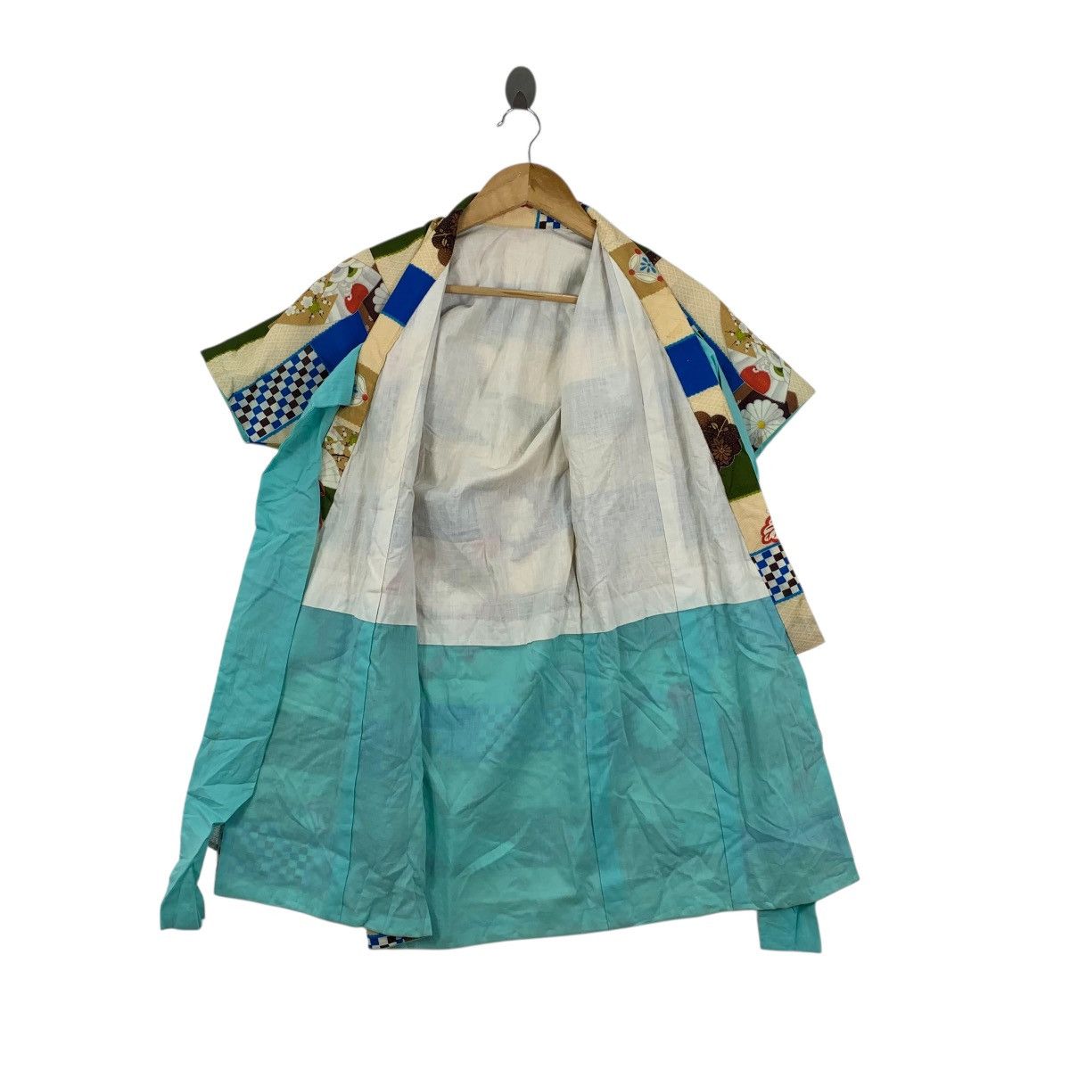 Vintage Vintage 70s KIMONO HERON BIRD JAPAN Traditional AOP Robe Size S / US 4 / IT 40 - 6 Thumbnail