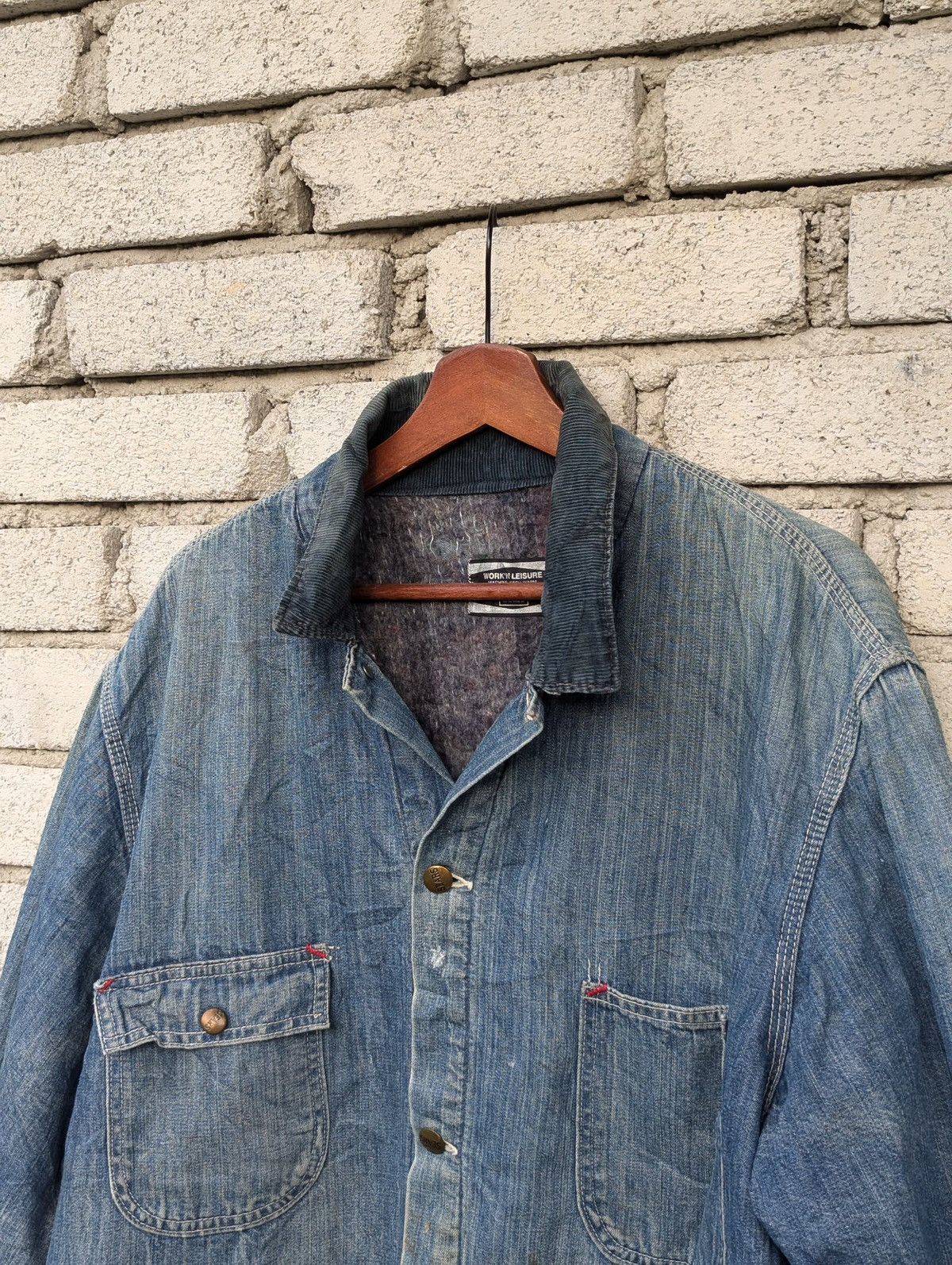 Sears × Vintage Sears Workers Wool Denim Jacket Size US XL / EU 56 / 4 - 2 Thumbnail