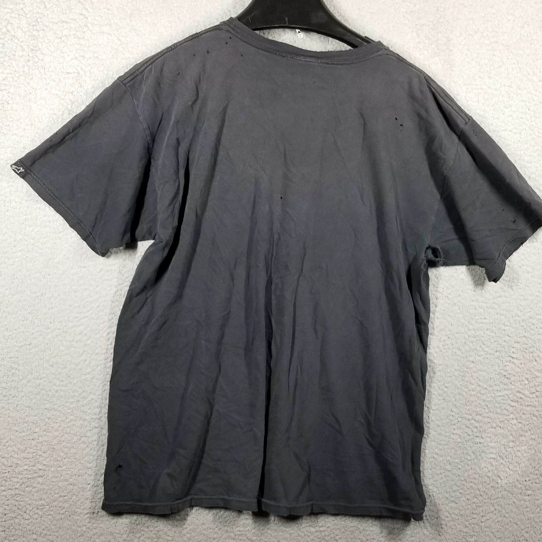 Alpinestars VINTAGE Y2K Alpinestars Graphic Shirt Black Adult Large Distressed Grunge Motorcycle Mens Size US L / EU 52-54 / 3 - 2 Thumbnail