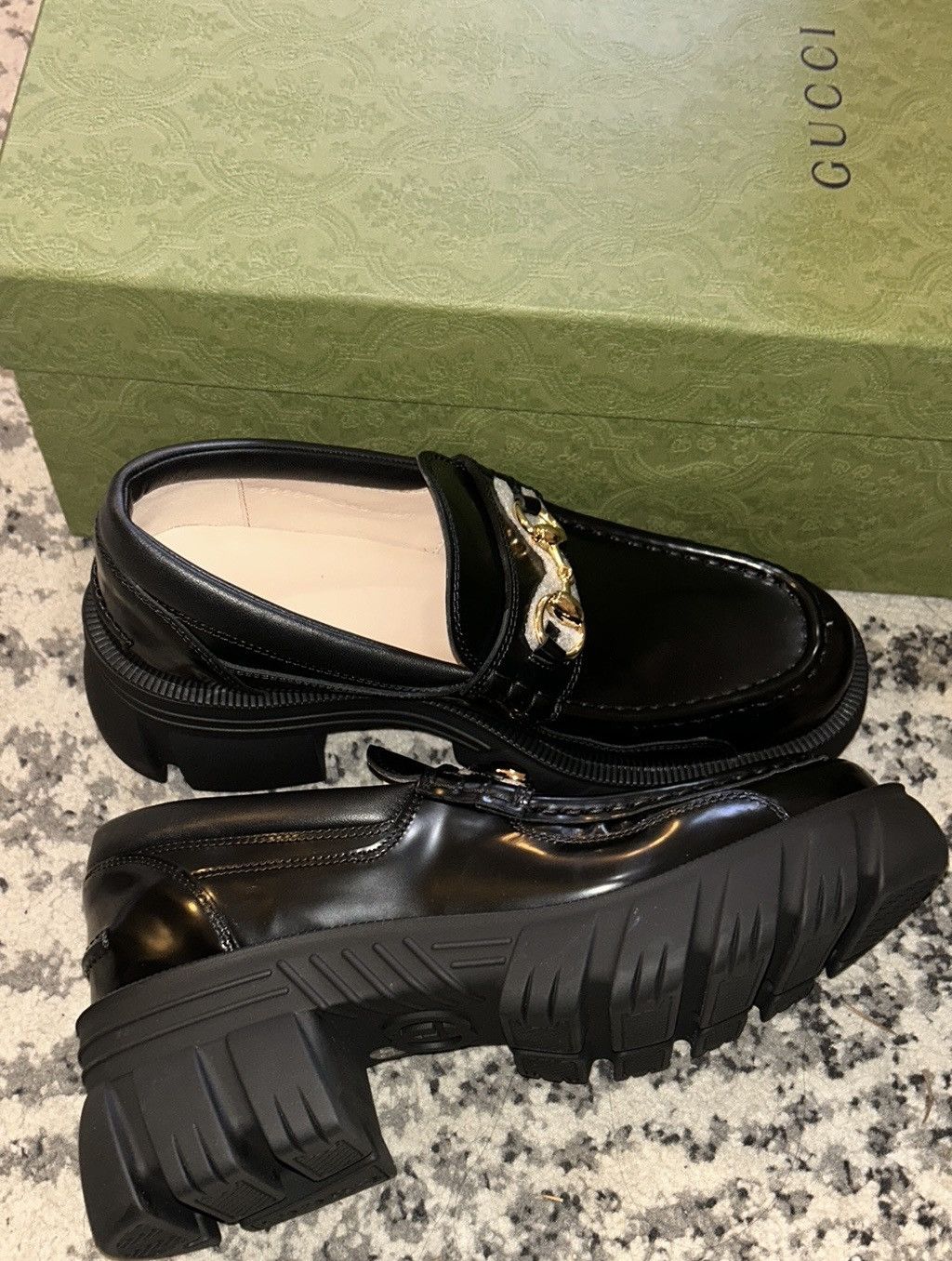 Gucci Gucci Horsebit Lug Sole Loafer Moccasin Leather Magnum Calf Size US 9.5 / IT 39.5 - 3 Thumbnail