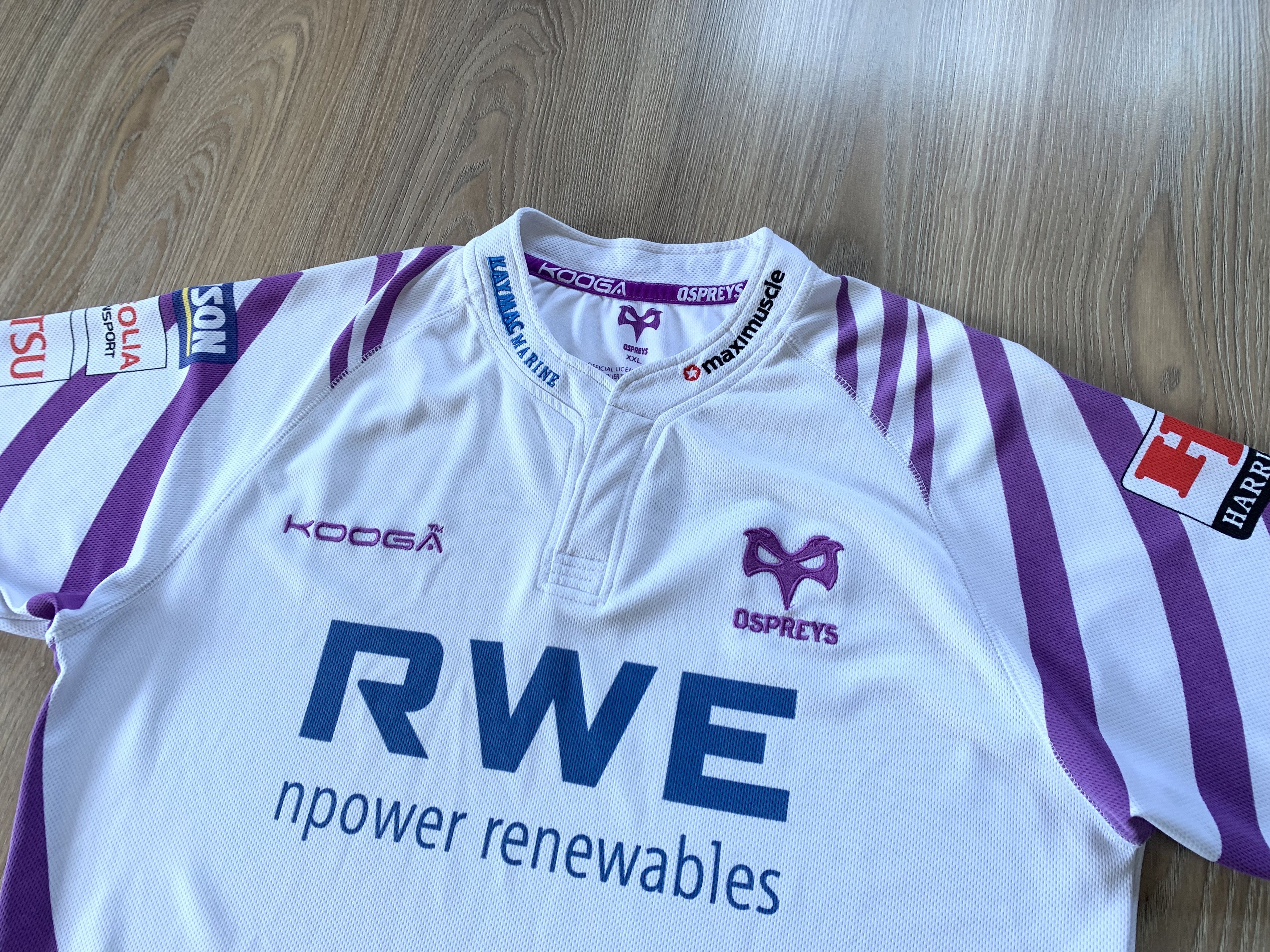 Osprey Kooga Ospreys Rugby Kit Top Jersey Size US XXL / EU 58 / 5 - 4 Thumbnail