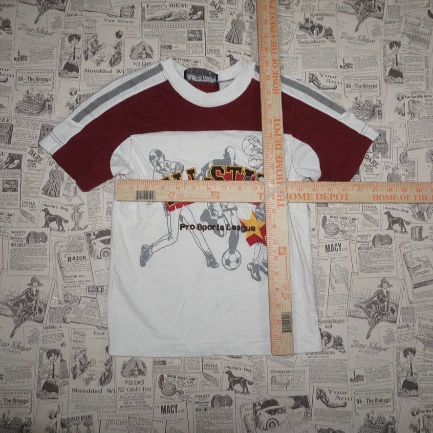 Vintage 4 - Vintage Y2K all stars pro sports league embroider tshirt Size US XXS / EU 40 - 4 Thumbnail