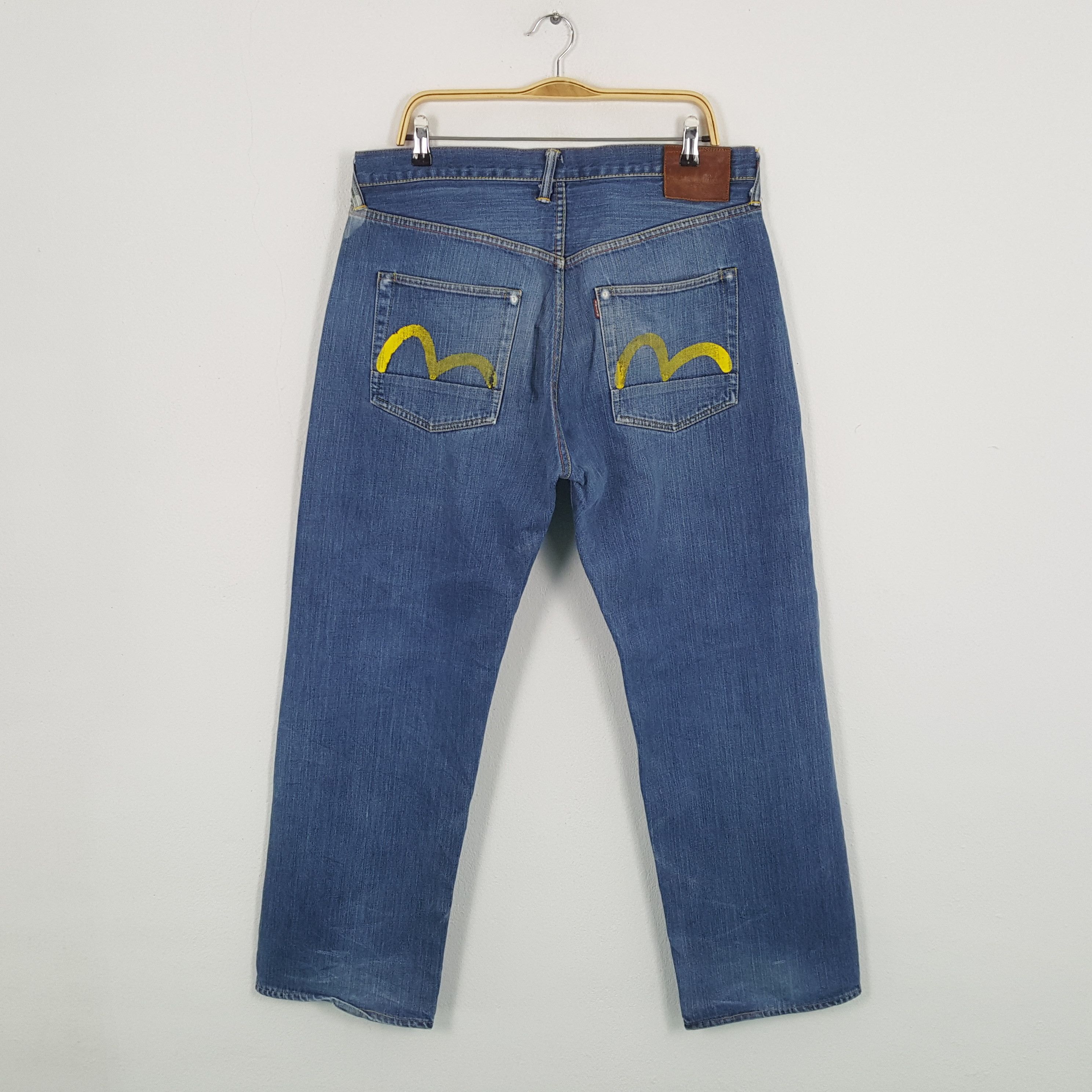 Evisu × Japanese Brand × Vintage Vintage EVISU Japanese Brand Daicock Custom Design Jeans Size US 36 / EU 52 - 4 Thumbnail