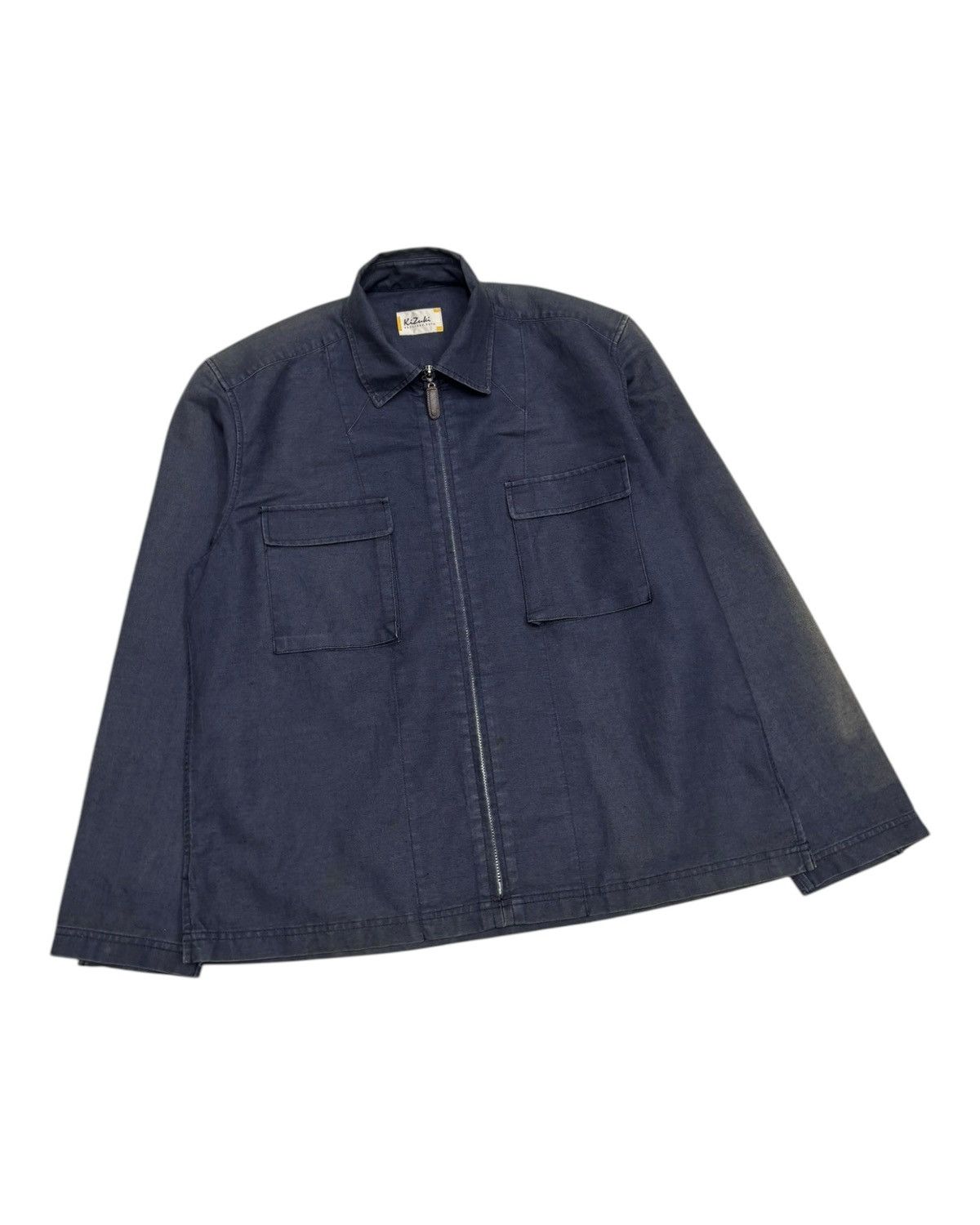 Issey Miyake 🔥KAZUTAKA KATO ZIPPER MINIMAL WORK JACKET FADED Size US M / EU 48-50 / 2 - 6 Thumbnail
