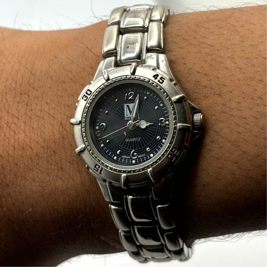 Other Silver & Black Marces Men's Watch Size ONE SIZE - 1 Thumbnail