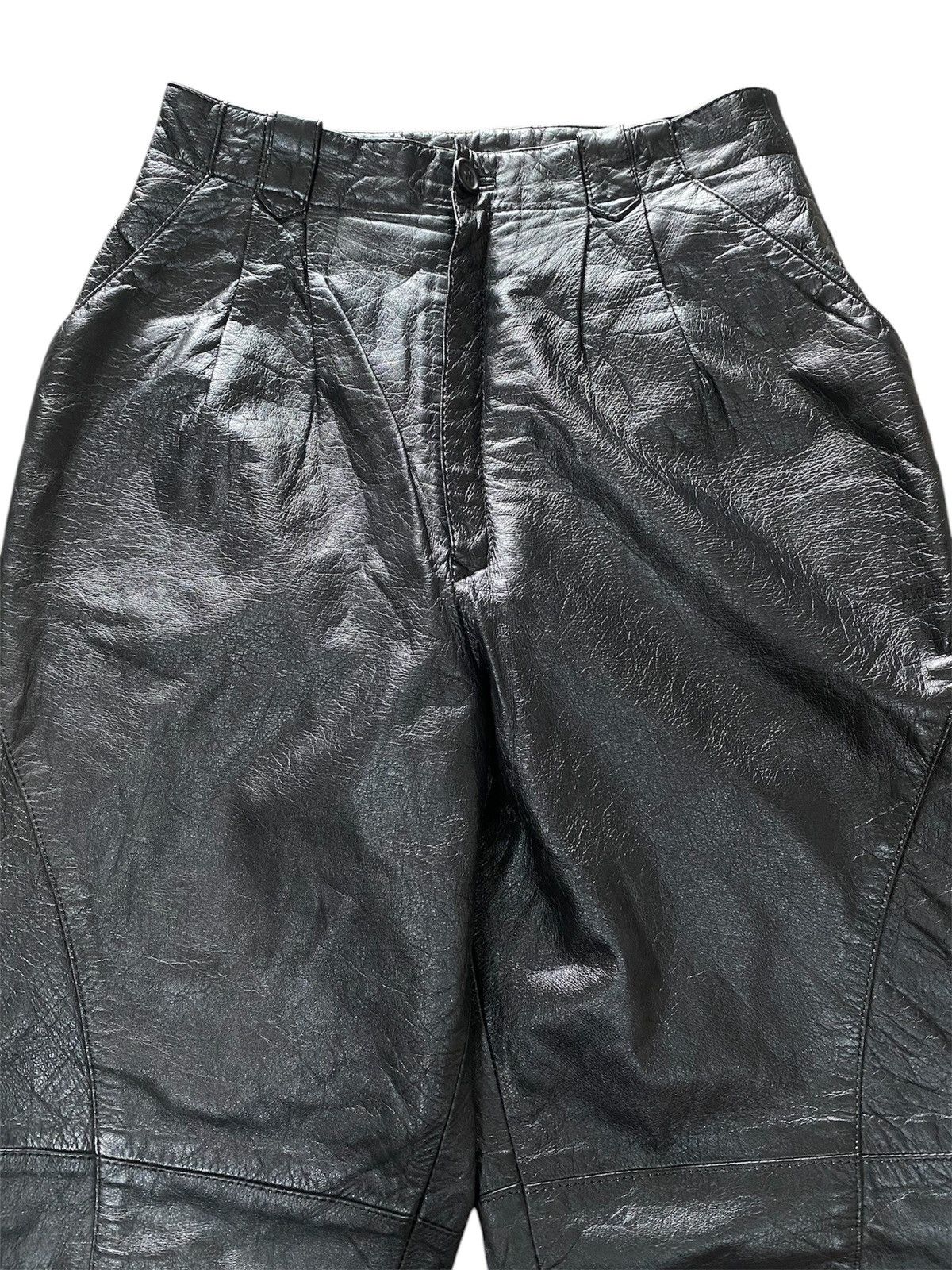 Japanese High Rise Leather Pants Jha-Jha by Fook Pants