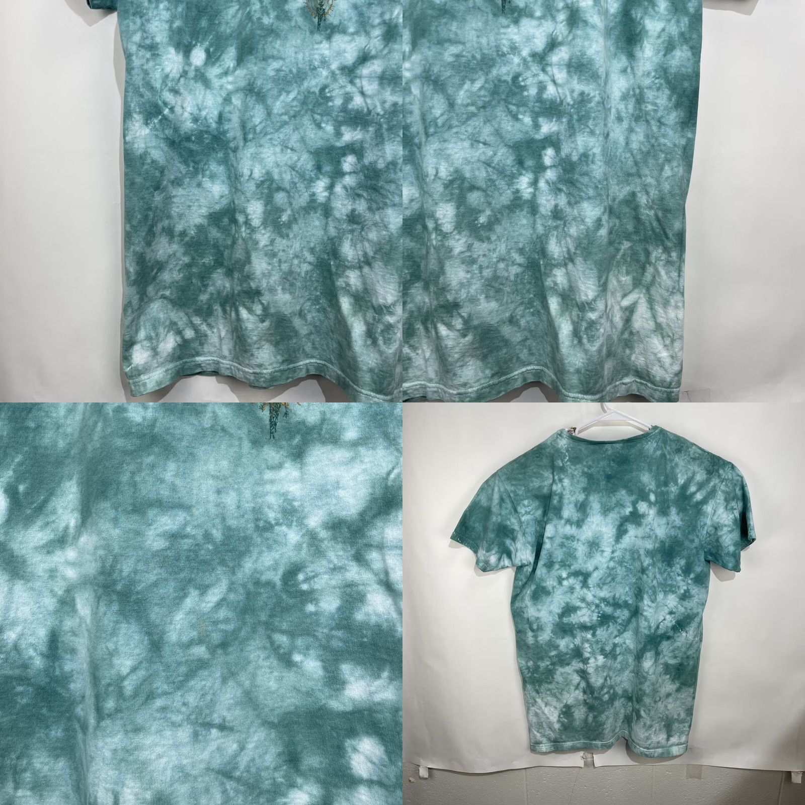 Vintage VINTAGE LAT Sportswear Green Tie Dye Sleep Shirt One Size Egyptian Hieroglyphics Shirt Unisex Adults Short Sleeve Tie Dye Pockets 100% Cotton Size ONE SIZE - 8 Thumbnail