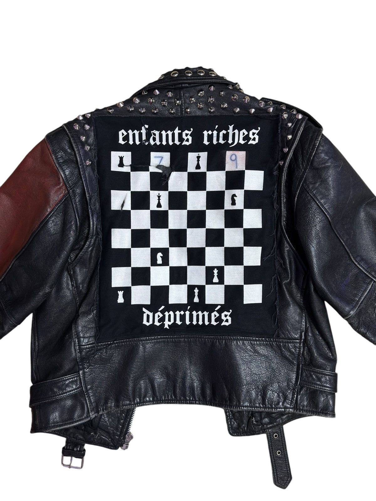 Enfants Riches Deprimes ERD 1/1 “Romeo Void” Hand Painted Leather Jacket Size US XL / EU 56 / 4 - 6 Thumbnail