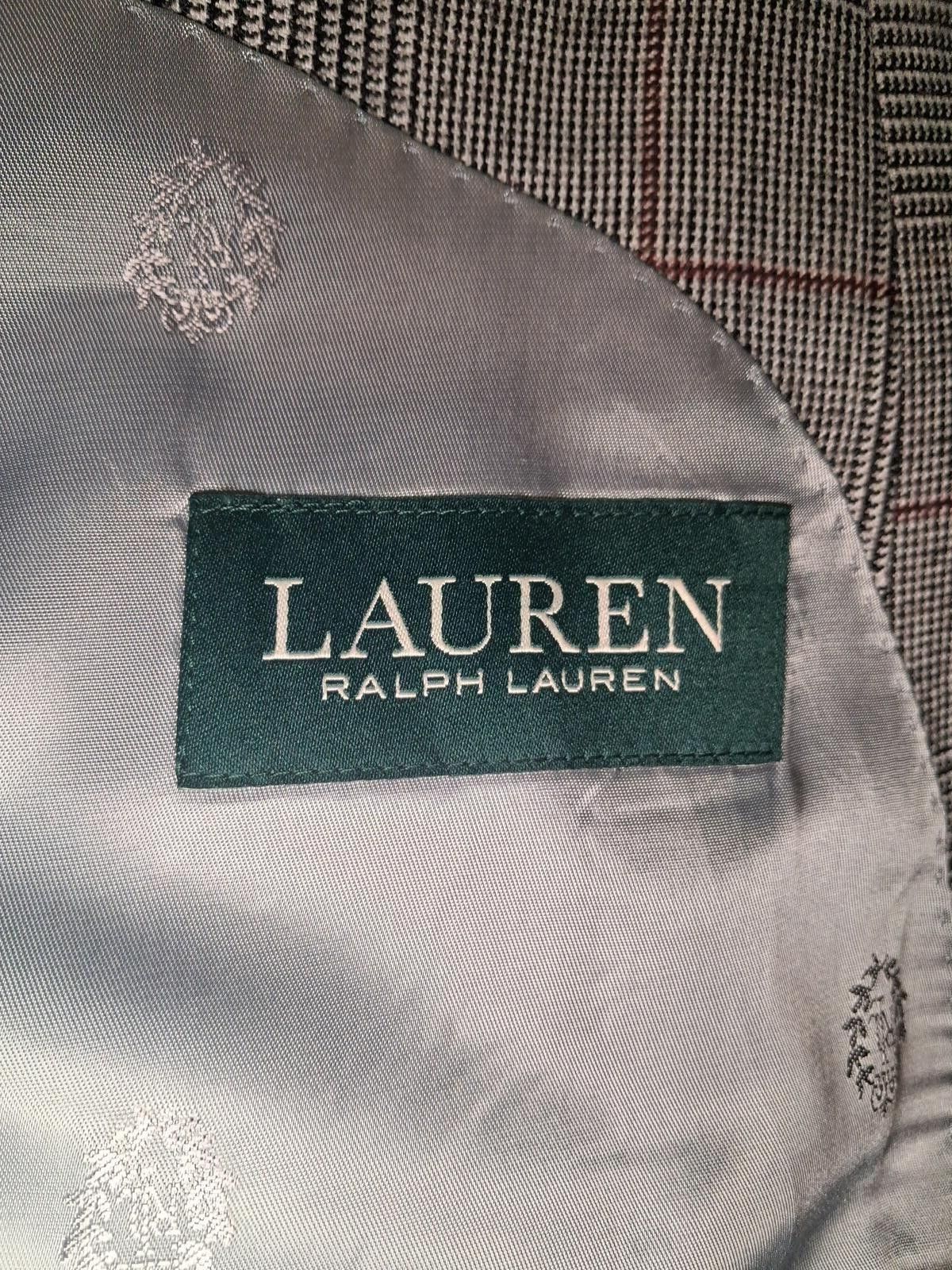 Polo Ralph Lauren Ralph Lauren Sport Coat Mens 46R Gray Glen Plaid Wool Size 46R - 2 Thumbnail