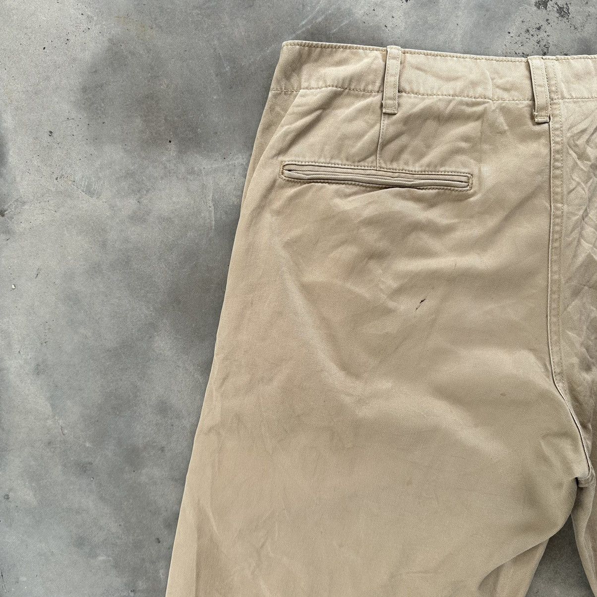 Japanese Brand Vintage Uniqlo Japan Light Khaki Trousers Pants Size US 35 - 10 Thumbnail