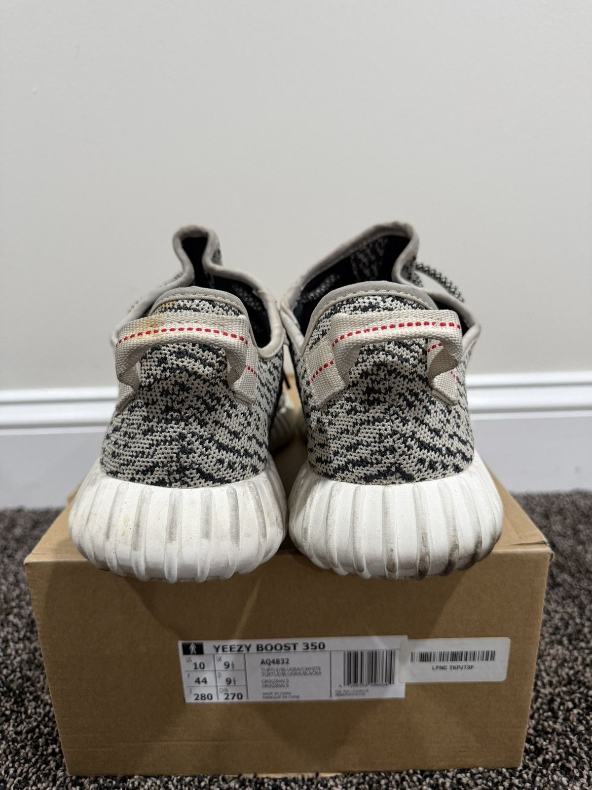 Adidas Adidas Yeezy Boost 350 OG “Turtledove” 2015 Grey Sneakers Size US 10 / EU 43 - 5 Thumbnail