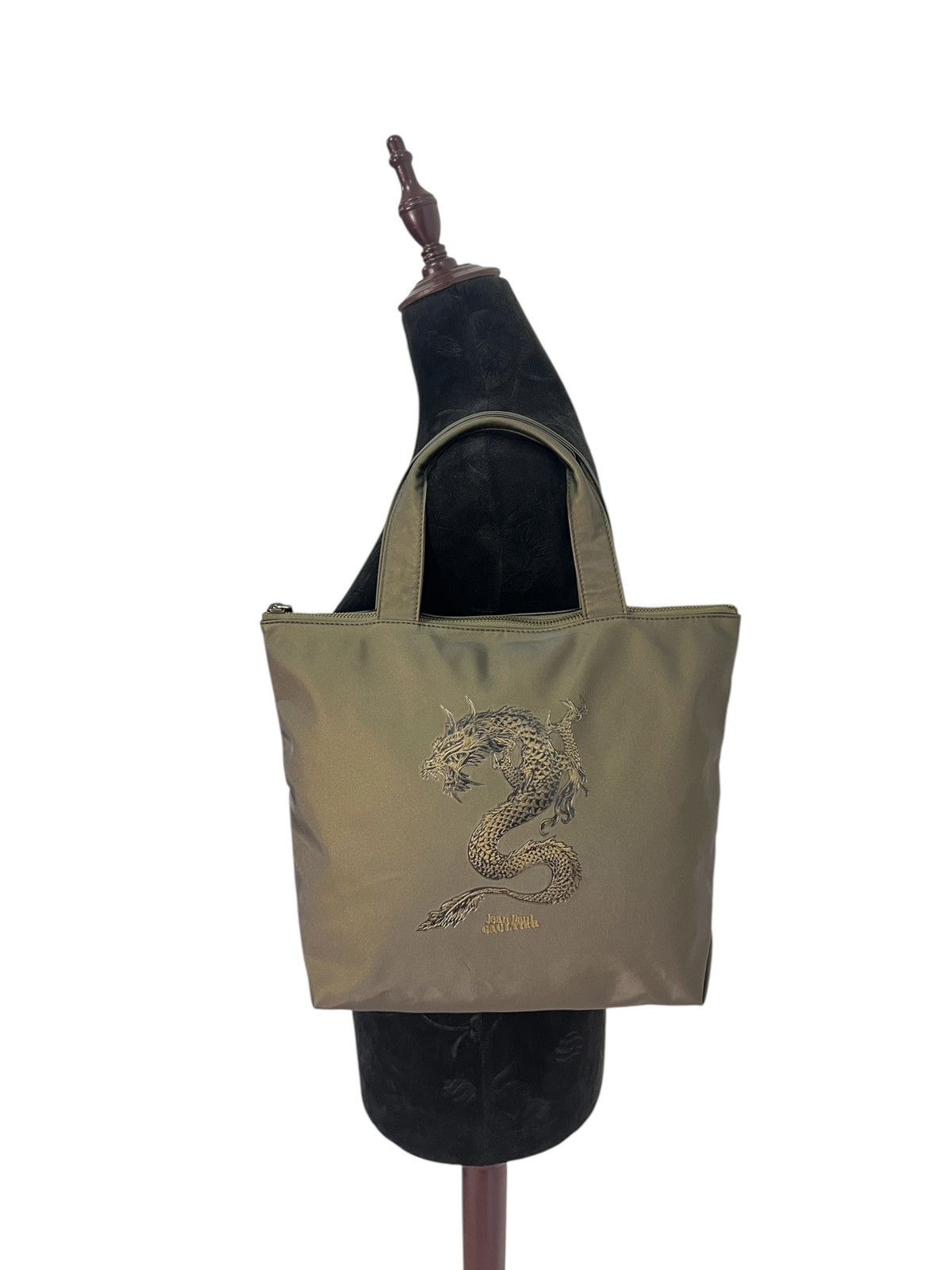 Jean Paul Gaultier Vintage JPG Metallic Green Dragon Shoulder Bag Size ONE SIZE - 1 Thumbnail