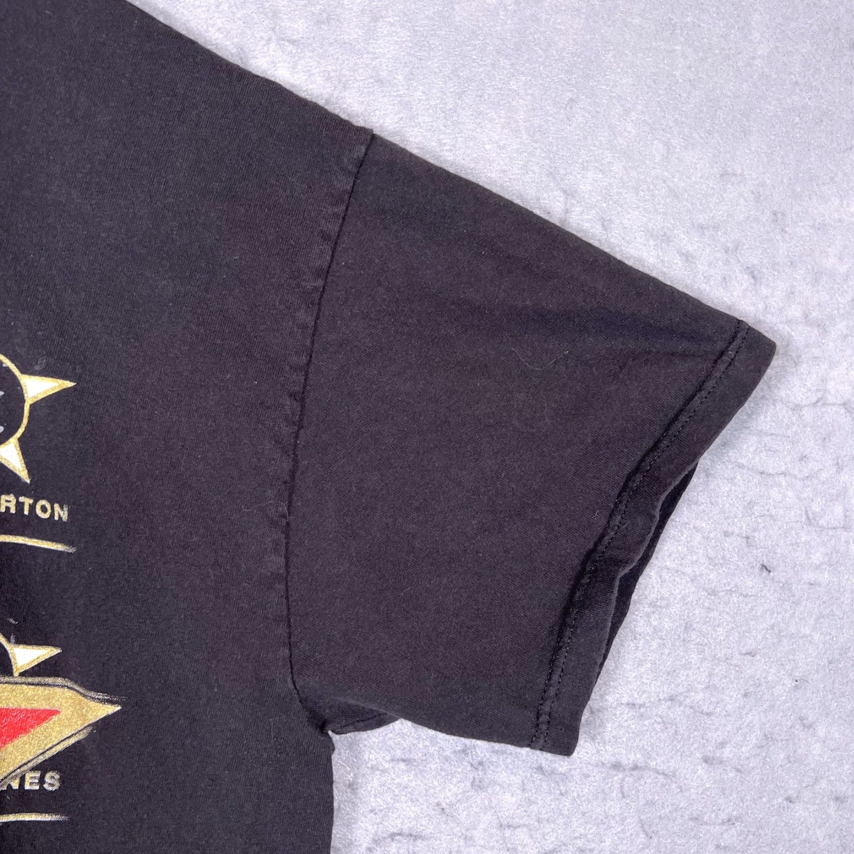 Delta VINTAGE A1 Delta T Shirt Men Adult Large Black Country Music Hall Of Fame Walkway Of Stars Graphic Print Crew Neck Short Sleeve Regular Mens Size US L / EU 52-54 / 3 - 6 Thumbnail