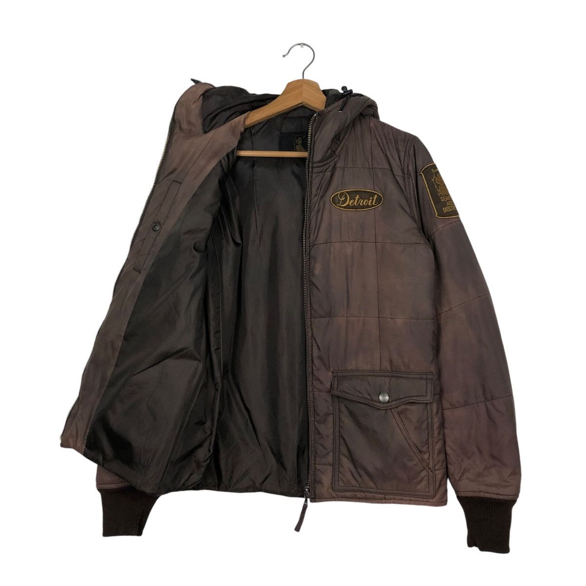 Hysteric Glamour 🔥CROPPED PUFFER BIKER JACKET HYSTERIC GLAMOUR SUN FADED Size US S / EU 44-46 / 1 - 14 Thumbnail