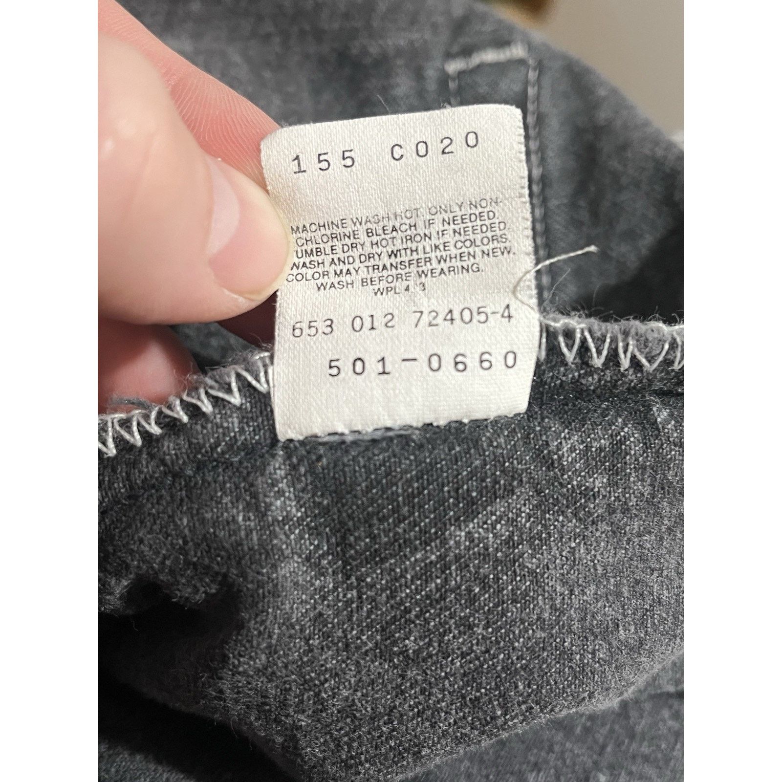 Levi's Vtg Levi’s 501-0660 90s Button Fly Black Denim USA 34W READ Size US 34 / EU 50 - 7 Thumbnail