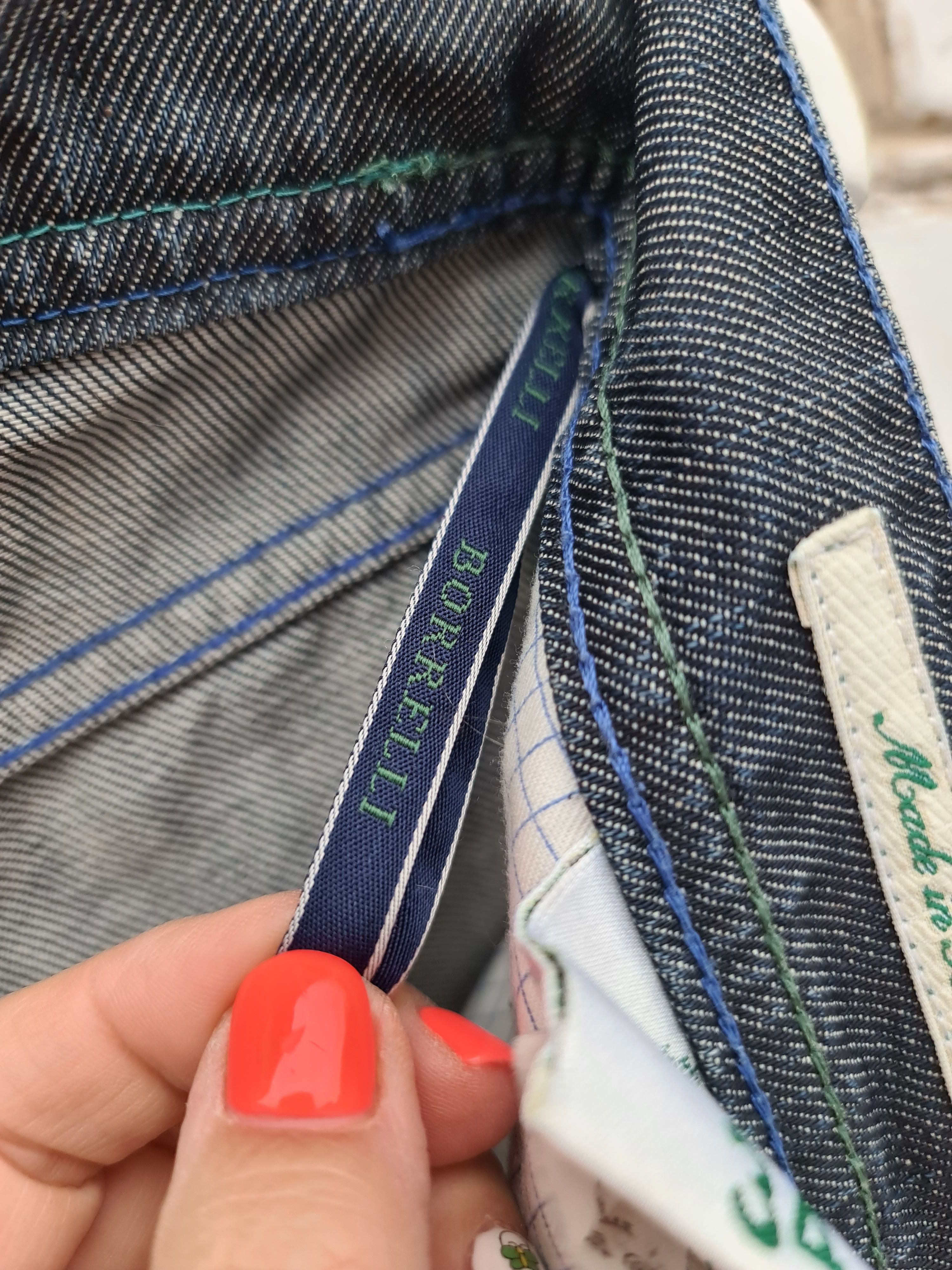 Luigi Borrelli Luigi Borelli Blue Denim Jeans Pants Size US 34 / EU 50 - 10 Thumbnail