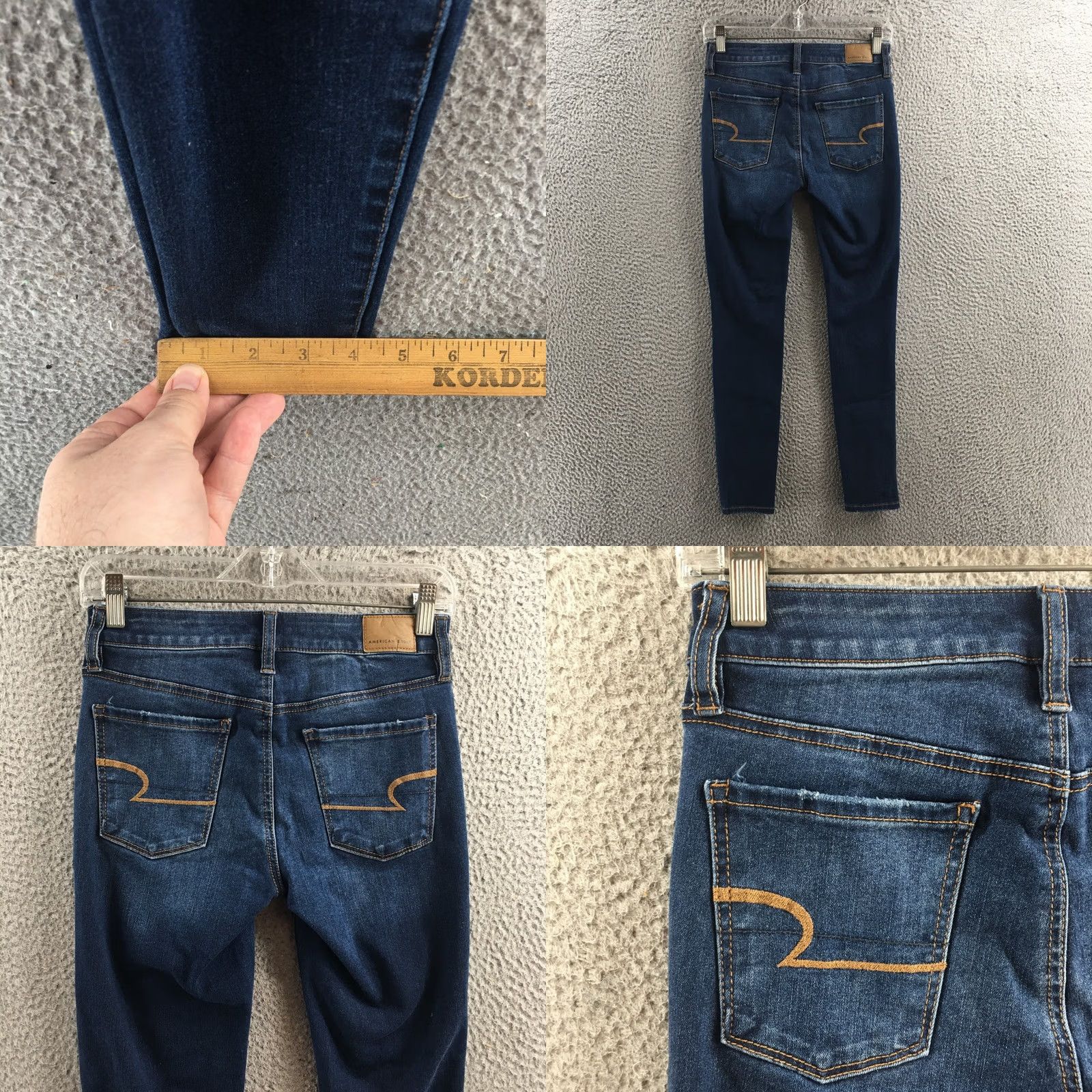 American Eagle Outfitters American Eagle Outfitters Jeans Womens 8 Blue Distressed Skinny Mid Rise Denim Zip Fly Jeans Mens Womens Girls Boys? Size 30" / US 8 / IT 44 - 9 Thumbnail