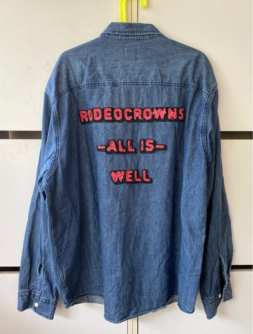 Japanese Brand RODEO CROWNS DENIM SHIRT Size US XL / EU 56 / 4 - 1 Thumbnail