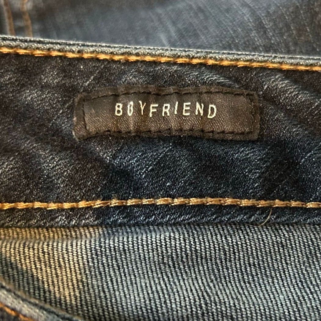 Torrid Torrid Jeans Blue Premium Denim Mid Rise Boyfriend Raw Hems Stretch 16 Womens Jeans Size 16 Blue Denim Size 38" / US 16 / IT 52 - 5 Thumbnail