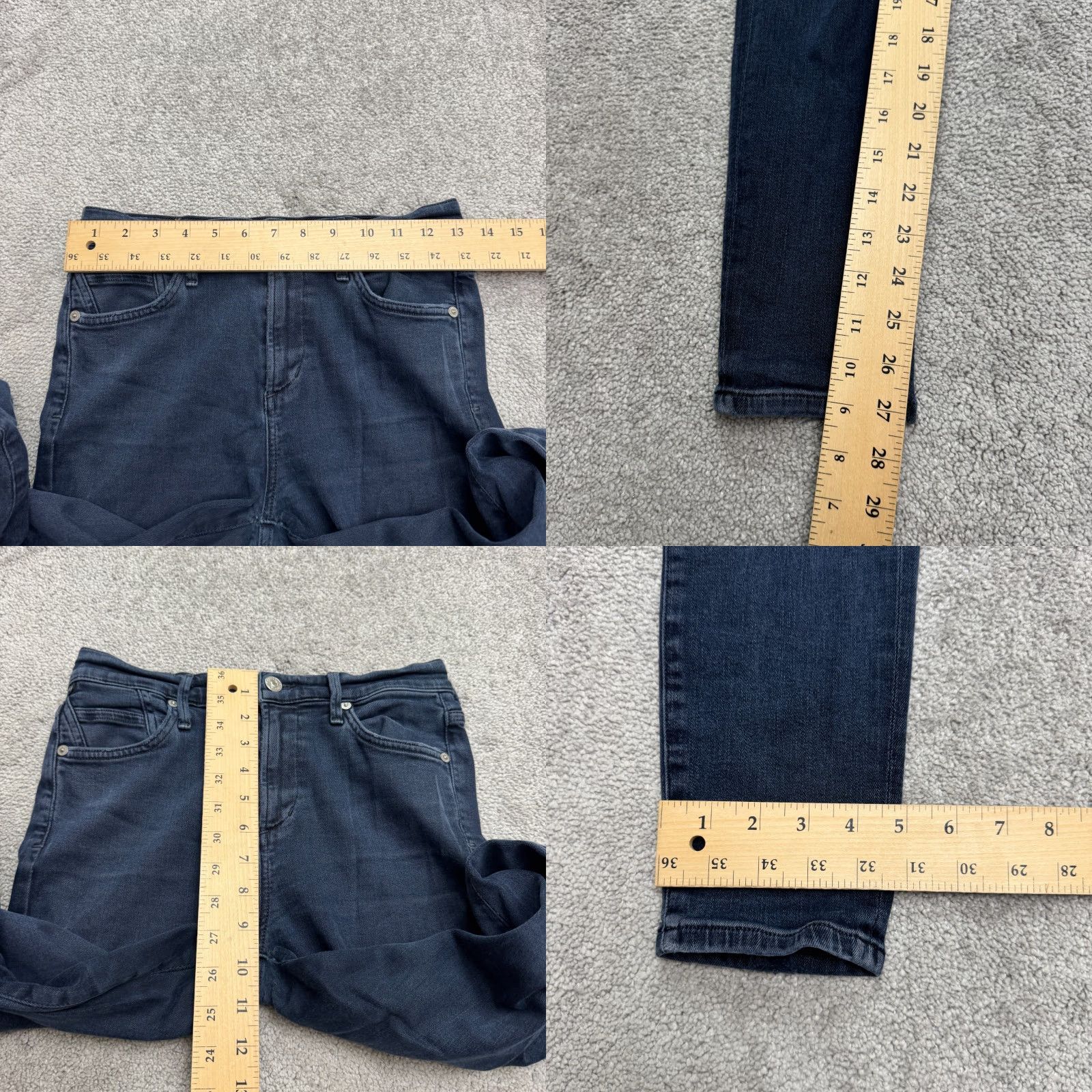 Citizens Of Humanity Citizens Of Humanity Rocket Ankle Skinny Denim Jeans Womens 26 Blue Dark Wash Size 26" / US 2 / IT 38 - 9 Thumbnail