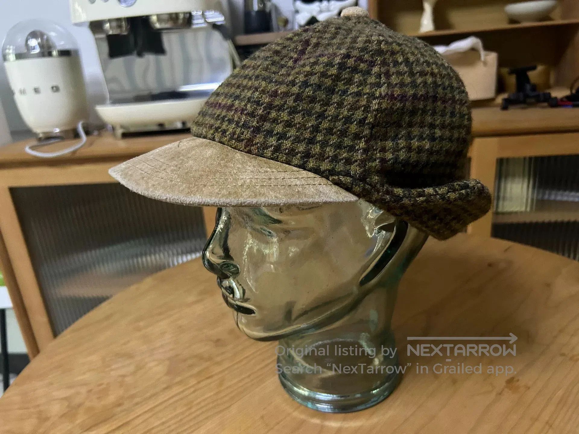 Hender Scheme wool check ear flap cap. Size ONE SIZE - 1 Thumbnail