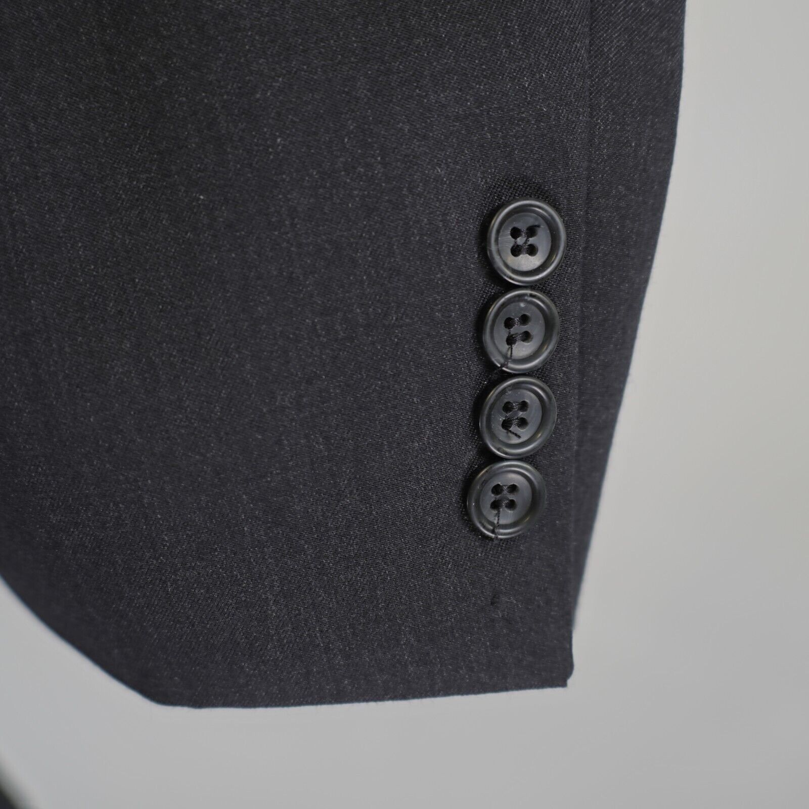 Pronto Uomo Pronto Uomo Wool Charcoal Gray 2 Button Blazer 50L / Slim 52 Size 50L - 3 Thumbnail