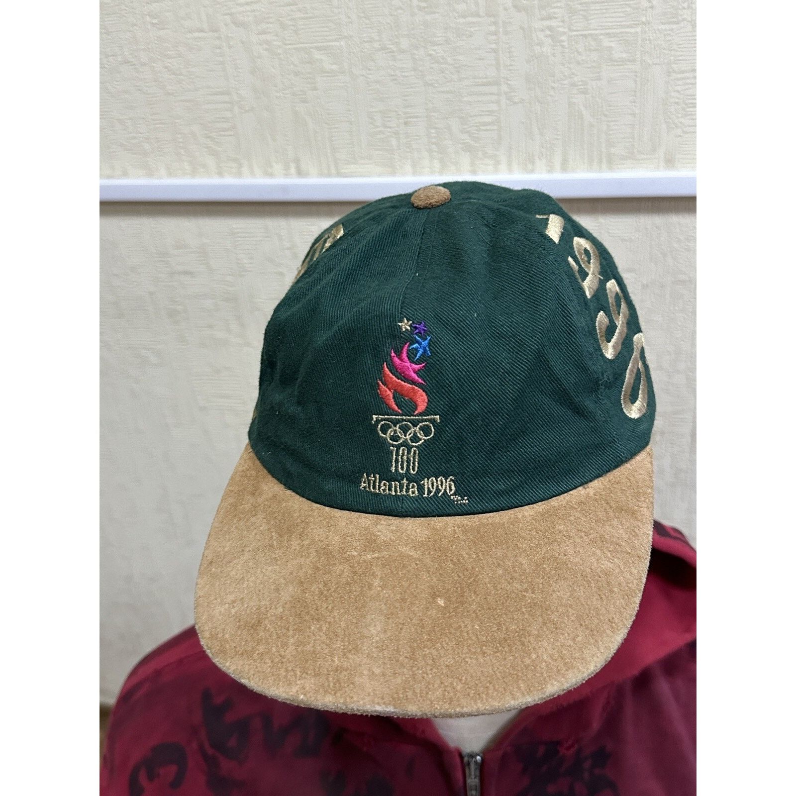 Vintage Vintage ATLANTA Olympic Games 1996 Cap USA hat green 90s Size ONE SIZE - 6 Thumbnail