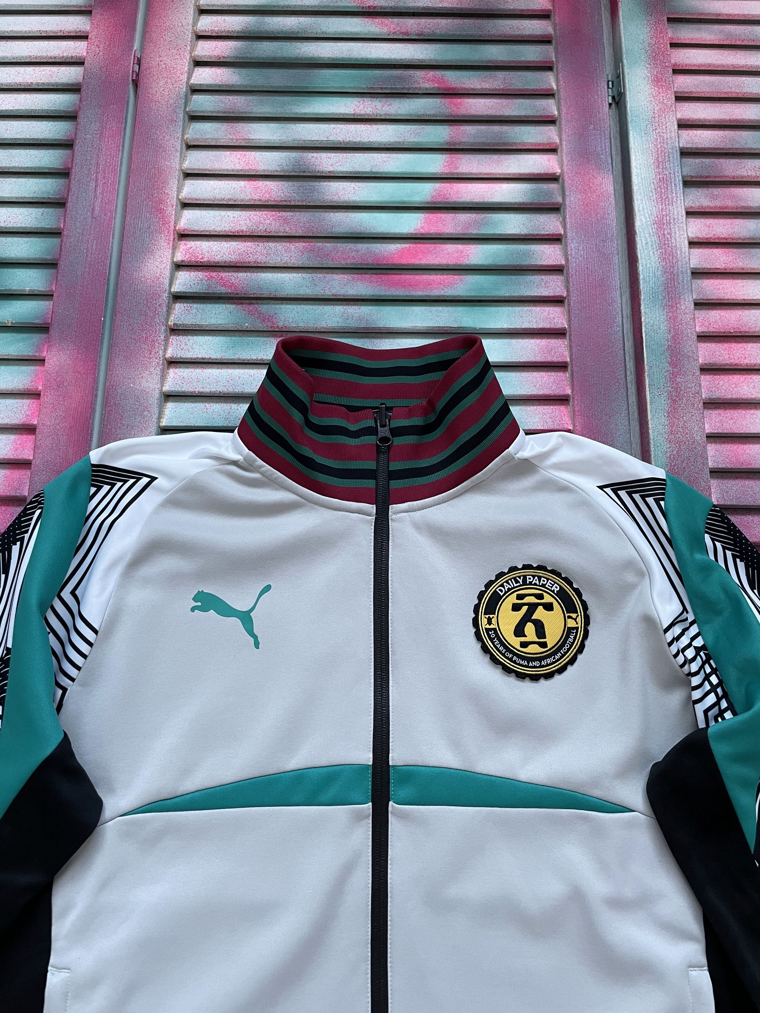 Puma Puma X Daily Paper Track Top Jacket African Football Size US M / EU 48-50 / 2 - 2 Thumbnail