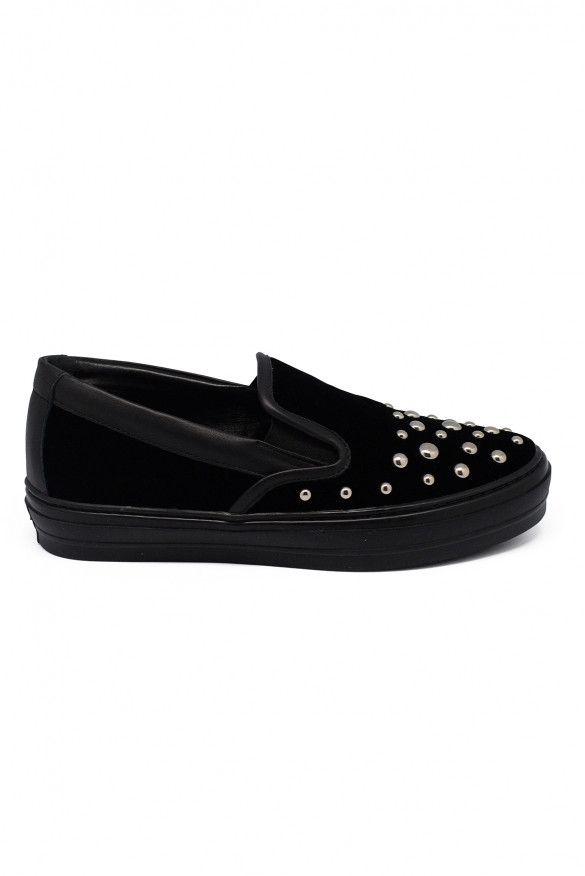 Salvatore Ferragamo Velvet slip-on Size US 5.5 / IT 35.5 - 1 Thumbnail