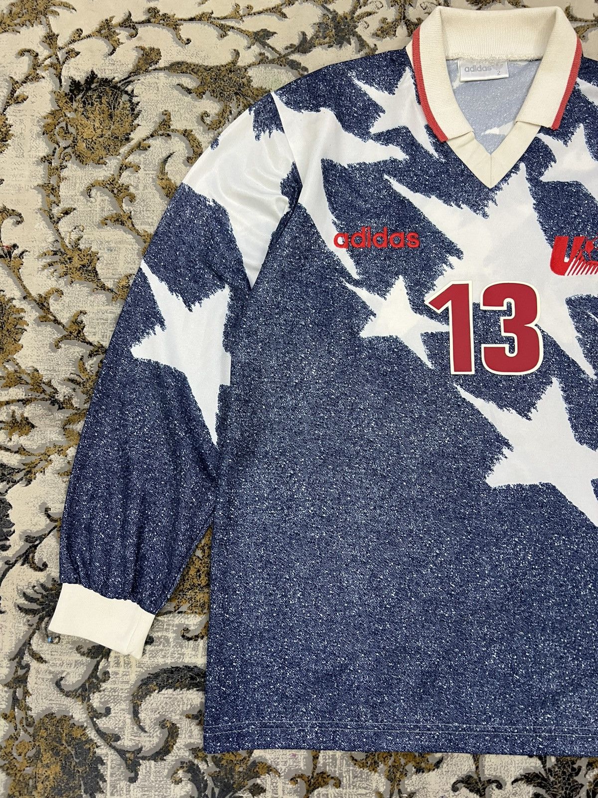 Adidas Vintage Adidas USA Soccer Jersey Jones #13 Long Sleeve Size US M / EU 48-50 / 2 - 6 Thumbnail