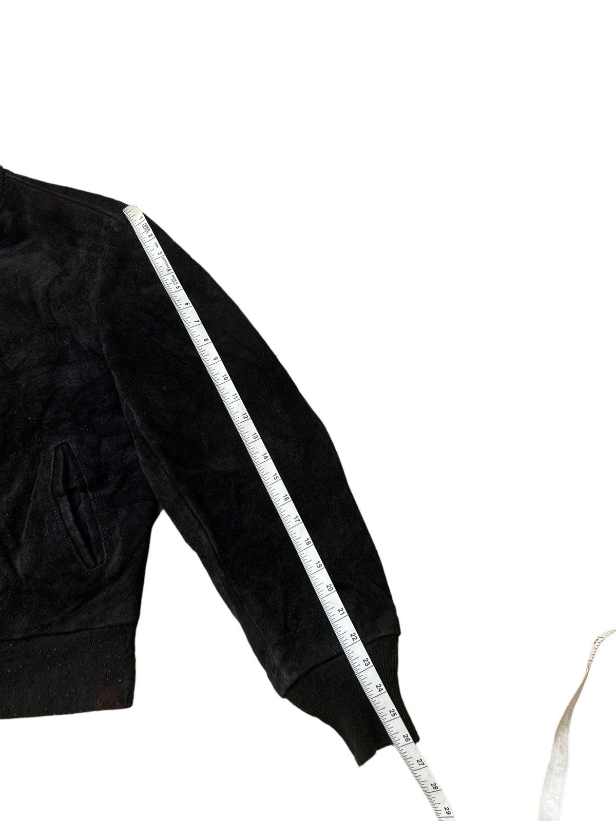 Schott 80s Schott N.Y.C. Patina Black Suede Leather Bomber Jacket Size US M / EU 48-50 / 2 - 4 Thumbnail