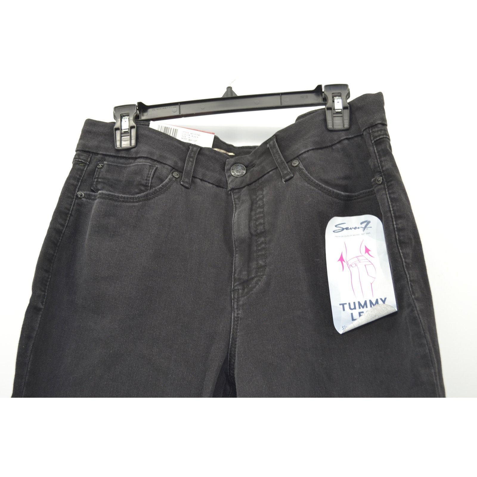 Seven 7 Seven 7 Black Jeans Black Tummy Less High Rise Skinny Sz 14 Size 36" / US 14 / IT 50 - 10 Thumbnail
