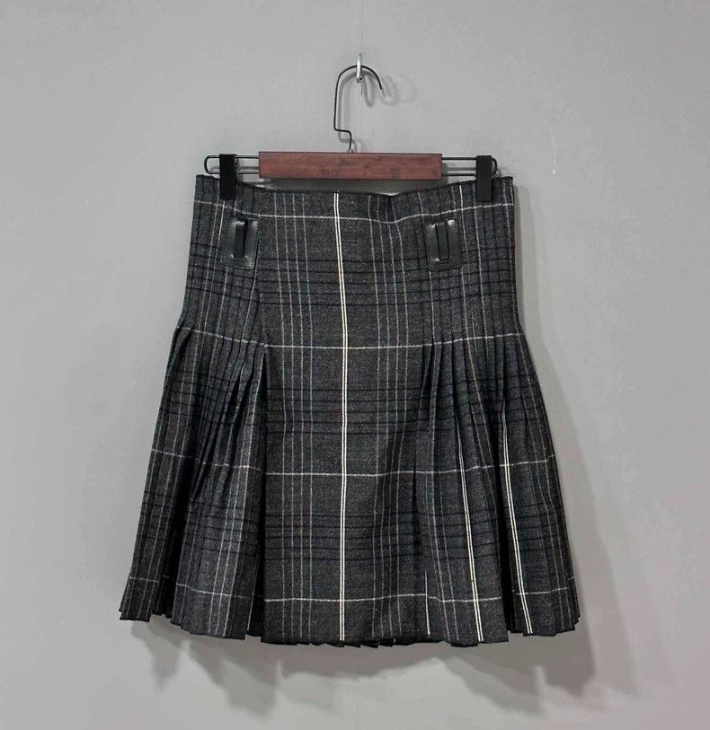Dior Plaid pleated skirt 2503-Nextarrow