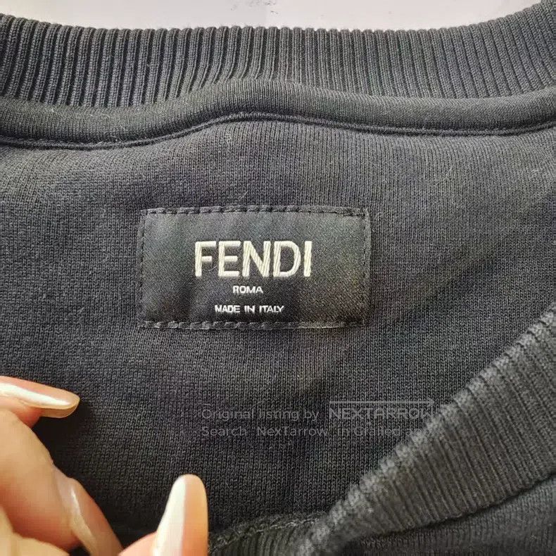 Fendi Fendi Black round neck sweatshirt Size US M / EU 48-50 / 2 - 3 Thumbnail