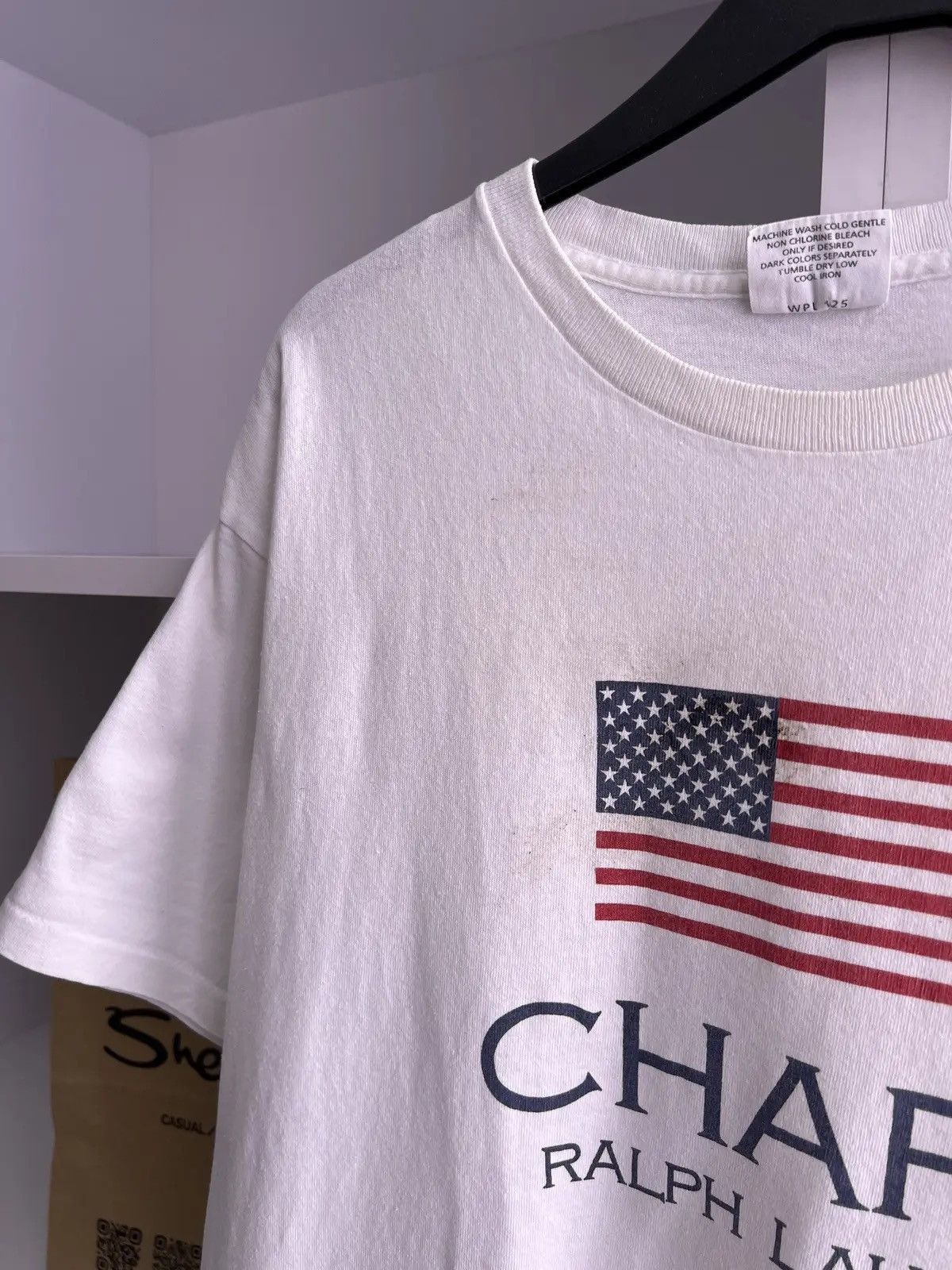 Chaps Ralph Lauren × Polo Ralph Lauren × Vintage Vintage Ralph Lauren Chaps Usa flag tee Size US L / EU 52-54 / 3 - 6 Thumbnail