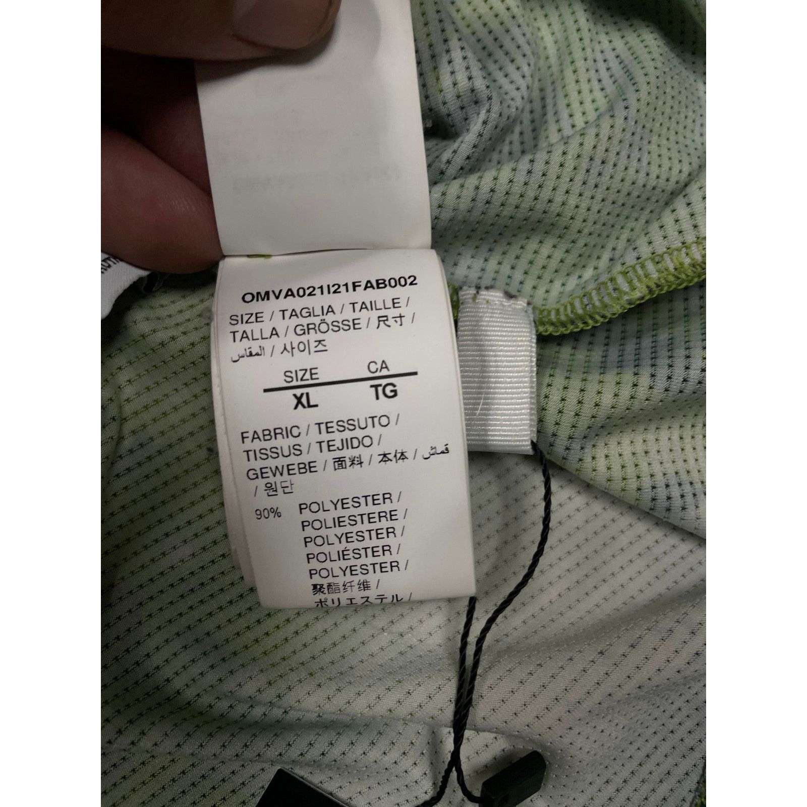 Off-White Off White Mesh Tee Green Used XL Size US XL / EU 56 / 4 - 5 Thumbnail