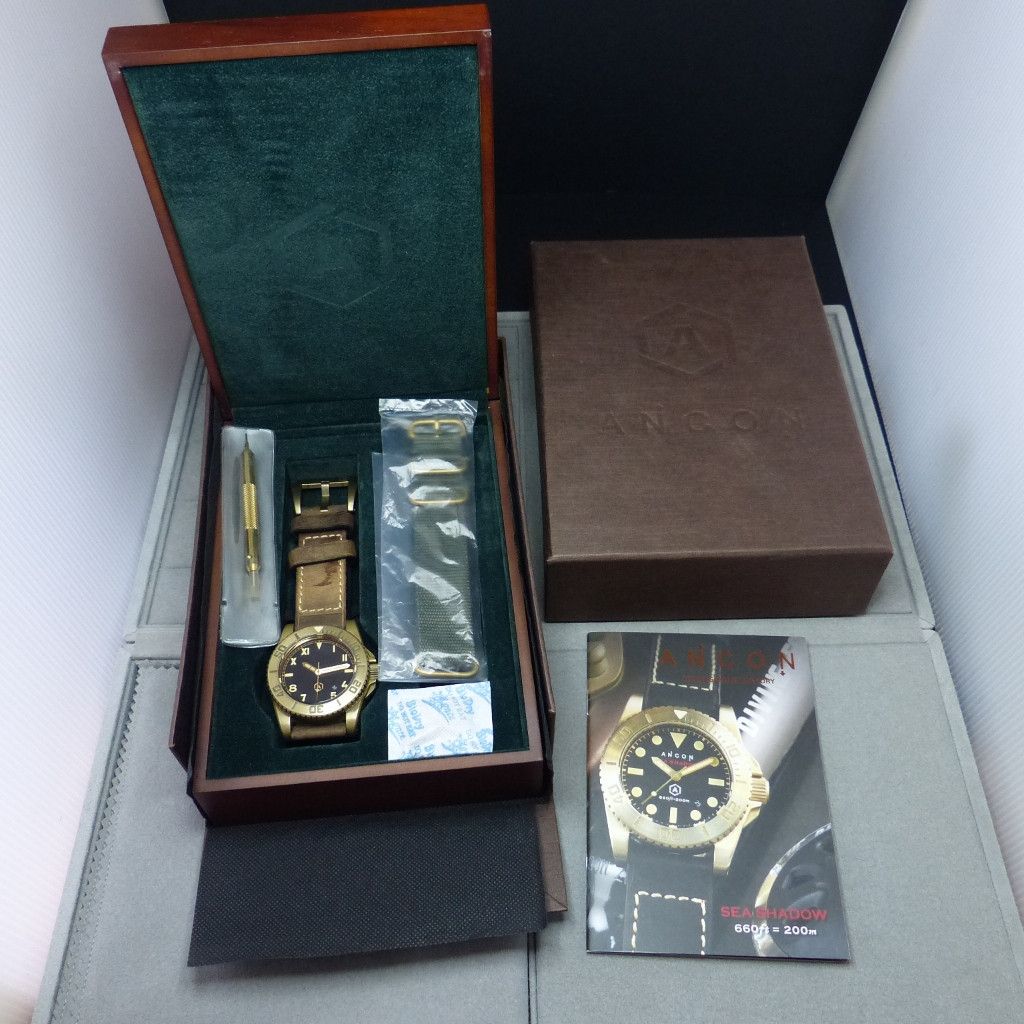 Other ANCON Sea Shadow Bronze watch califonia dial 1943 AGC-4 Size ONE SIZE - 2 Thumbnail