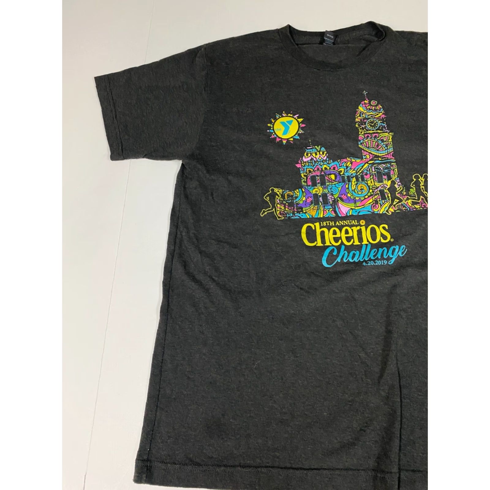 Tultex Cheerios Mens Shirt Medium gray challenge Size US M / EU 48-50 / 2 - 3 Thumbnail