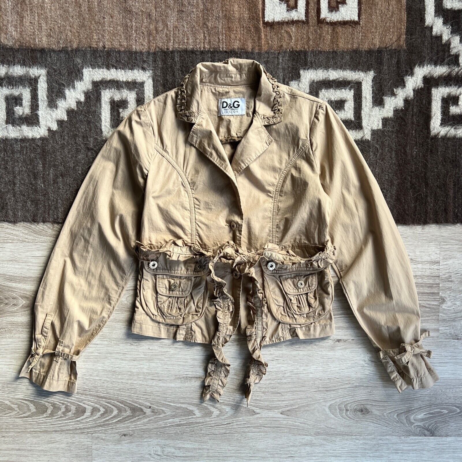Dolce & Gabbana Dolce&Gabbana Beige Trench In Cotton Drill