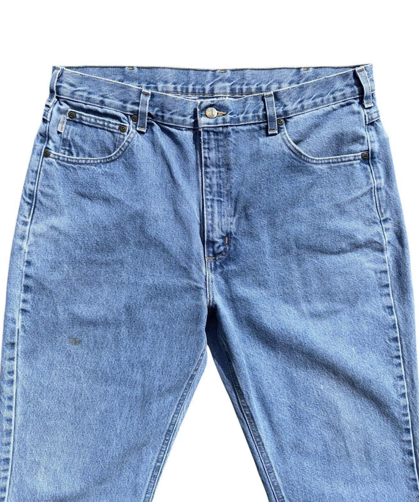 Carhartt Vintage Carhartt Blue Wash Relaxed Fit Jeans 36x30 Size US 36 / EU 52 - 3 Thumbnail