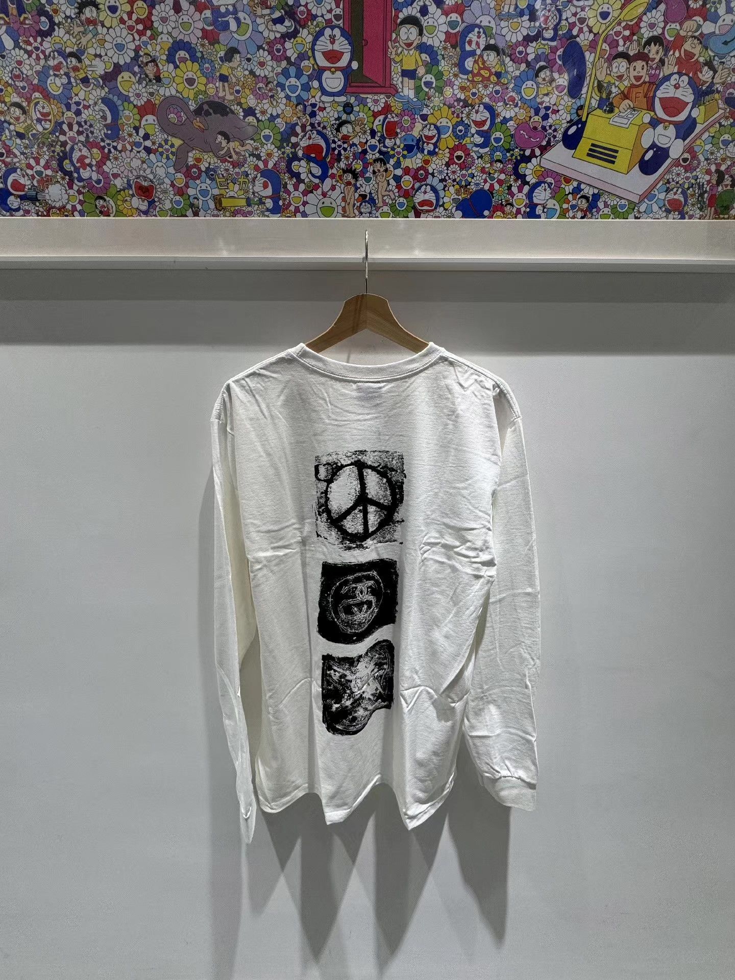 Stussy Stüssy FW24 Back Logo Long Sleeve T‑shirt Q15 Size US L / EU 52-54 / 3 - 2 Thumbnail