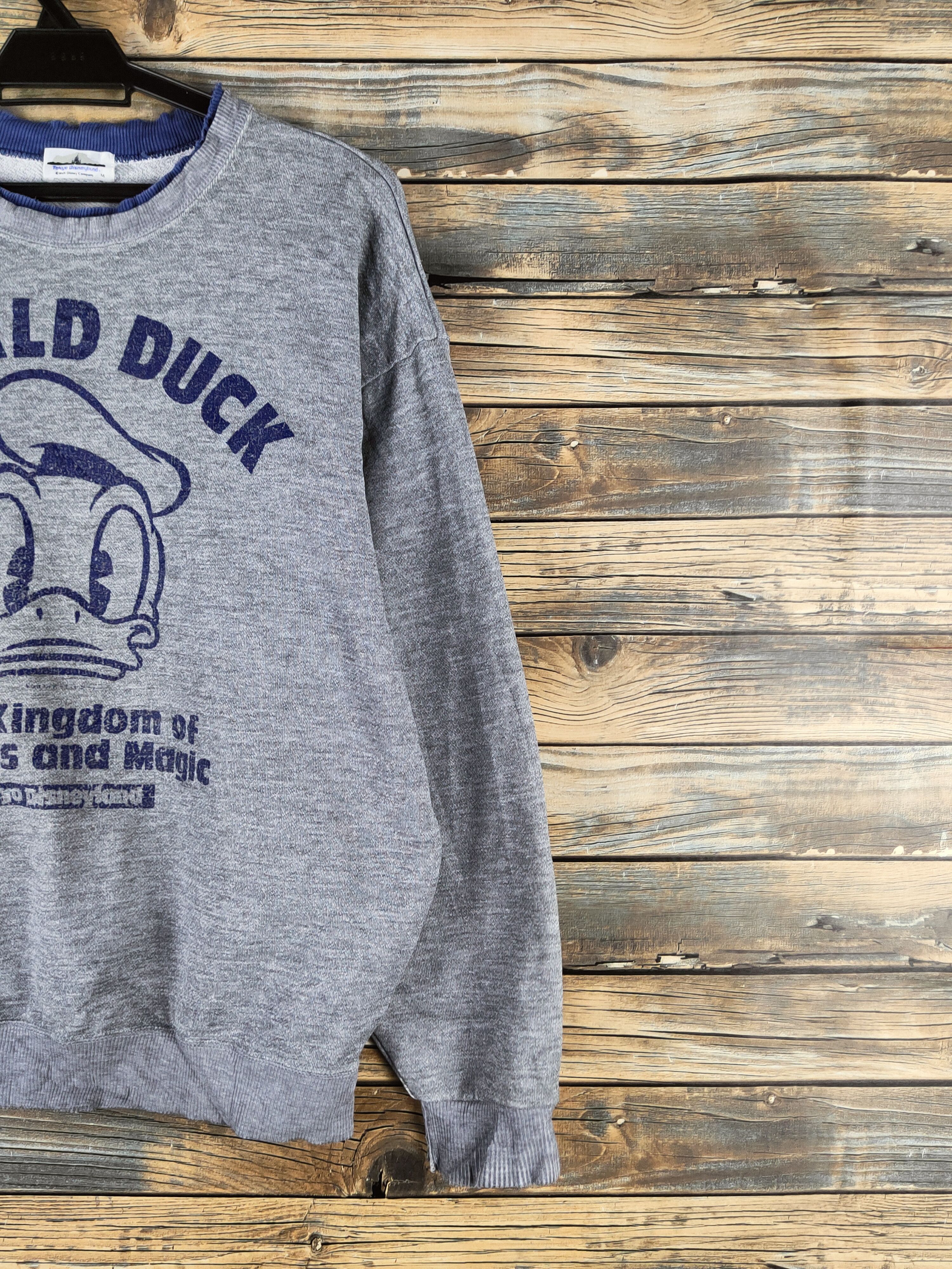 Disney Vintage Walt Disney Gray Donald Duck Sweatshirts Size US M / EU 48-50 / 2 - 5 Thumbnail