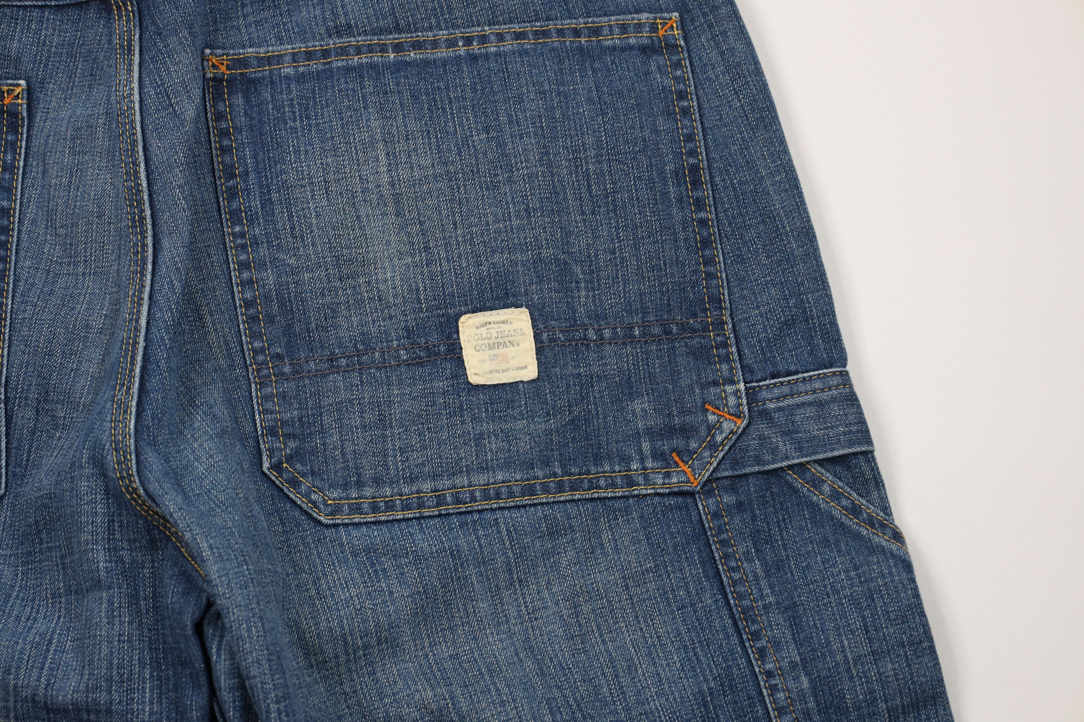 Ralph Lauren Vintage 90s Ralph Lauren Loose Wide Leg Dungaree Denim Jeans Size US 34 / EU 50 - 12 Thumbnail