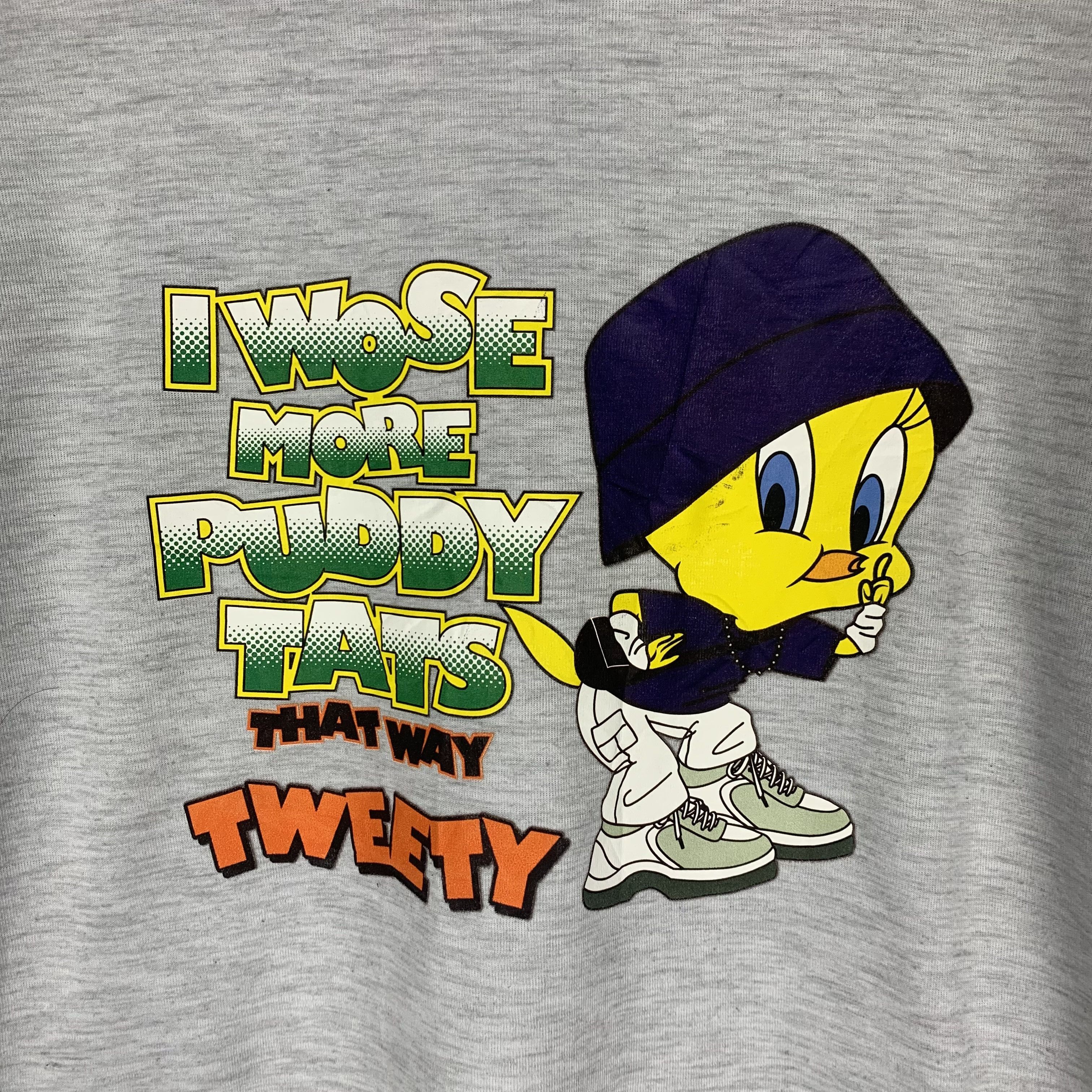 Warner Bros Tweety Looney Tunes Sweatshirt Crewneck Size US L / EU 52-54 / 3 - 2 Thumbnail