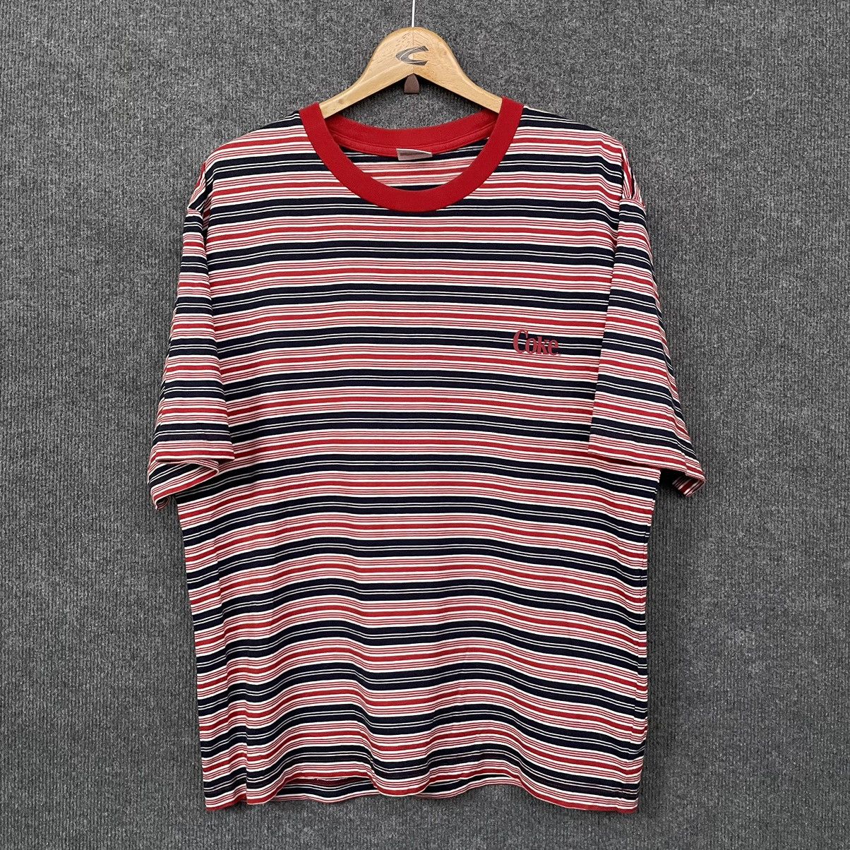Coca Cola Coke Stripes Promo T Shirt Size US XL / EU 56 / 4 - 1 Thumbnail