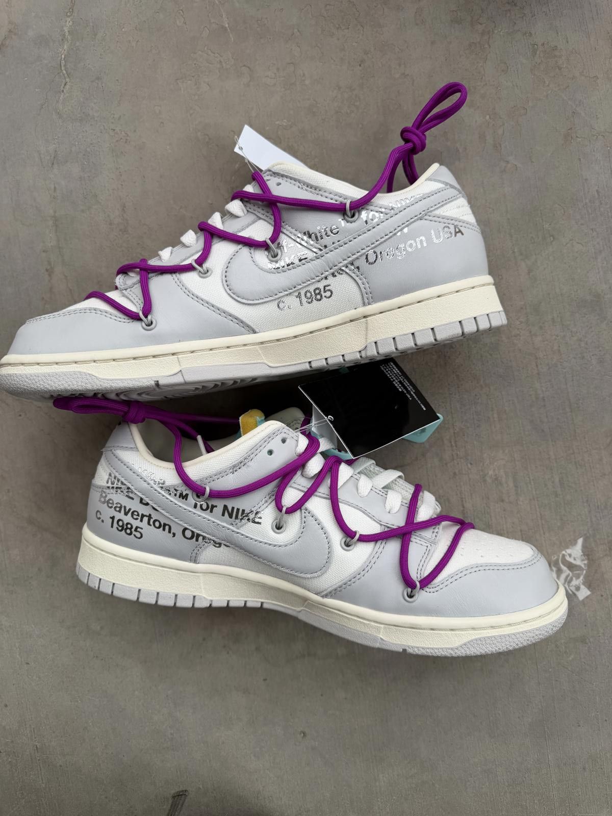 Nike Nike Dunk Low Off-White Lot 21 Size 10 DS OG All Size US 10 / EU 43 - 3 Thumbnail
